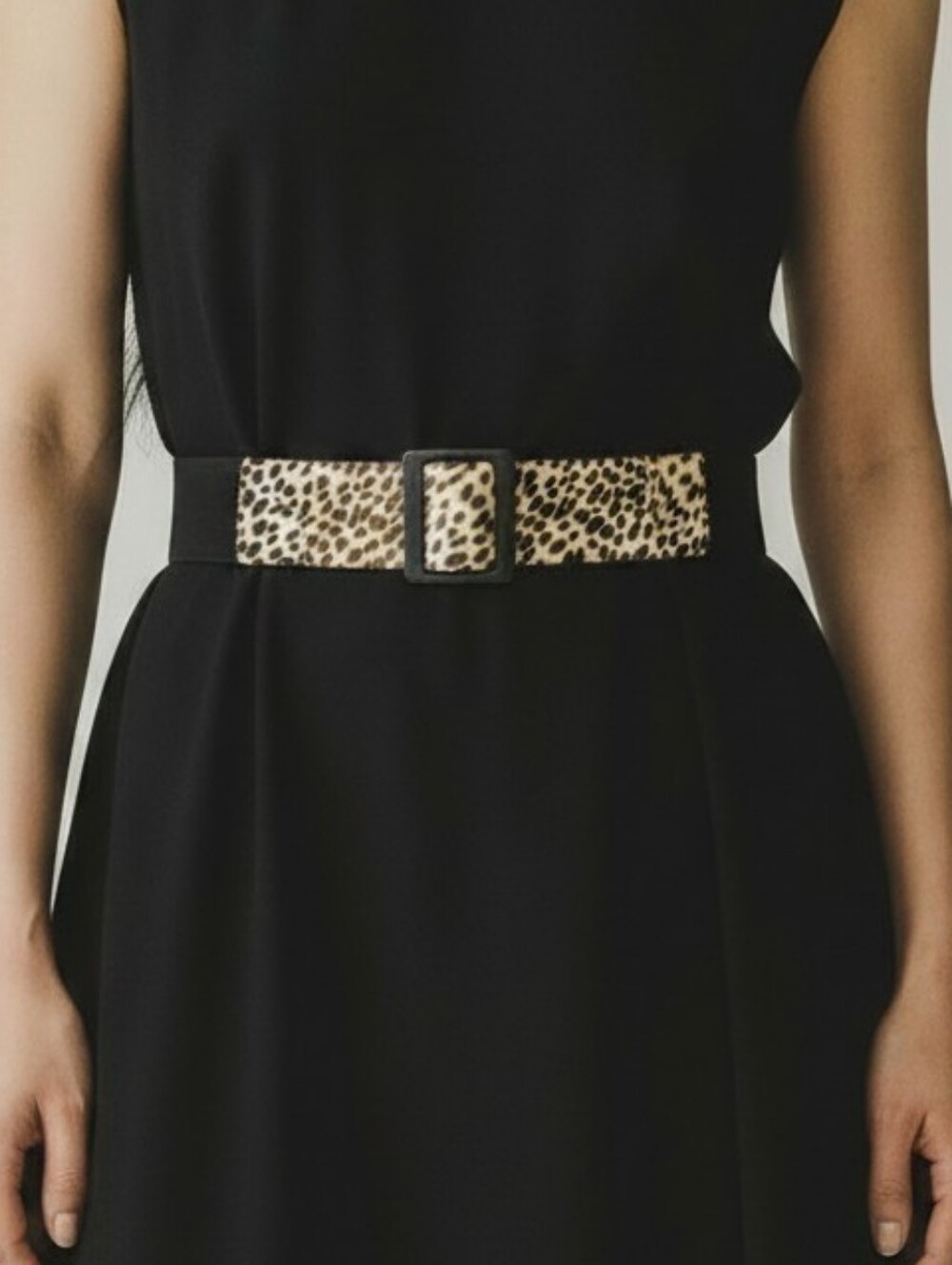 Ann Taylor Animal Print Fur Hide Waist Belt